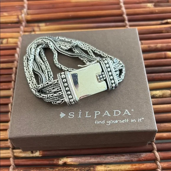 Silpada Sterling Multi Strand Sterling Silver Bracelet